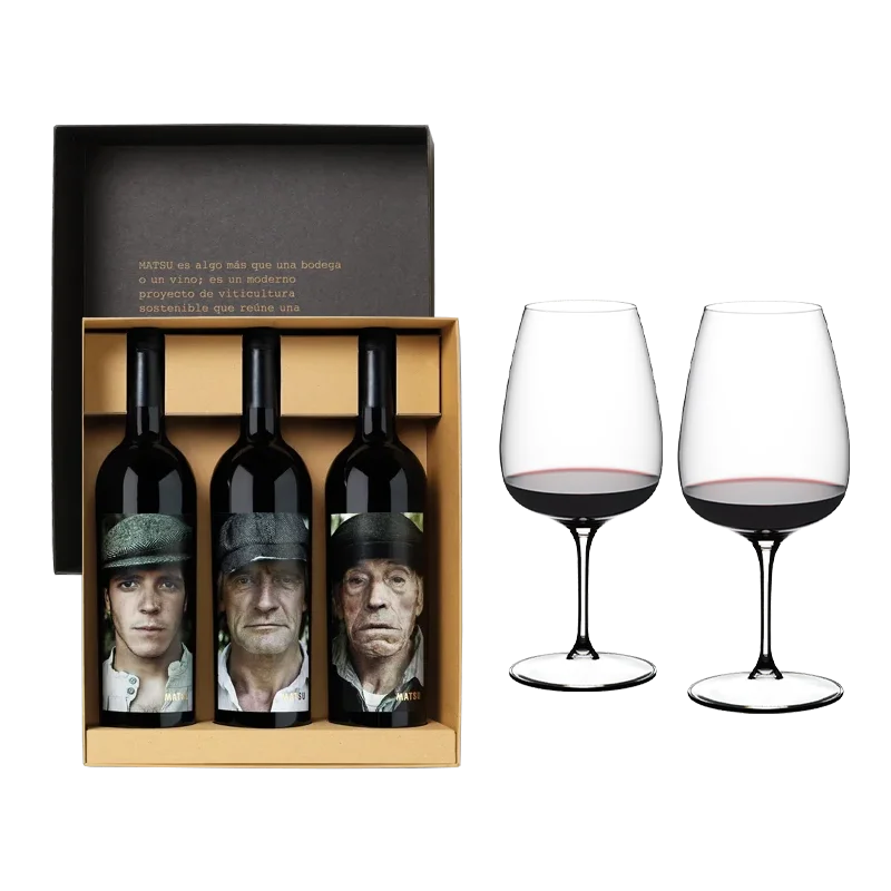 Estuche Matsu trilogía + 2 copas Riedel