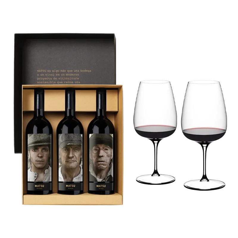 Estuche Matsu trilogía + 2 copas Riedel